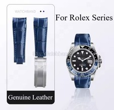Genuine Blue Leather Strap for